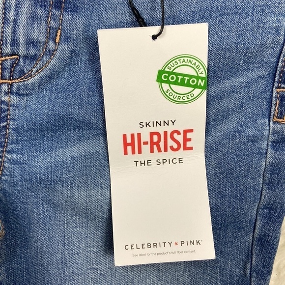Celebrity Pink “The Spice” Distressed Hi-Rise Denim Jeans - Picture 6 of 9